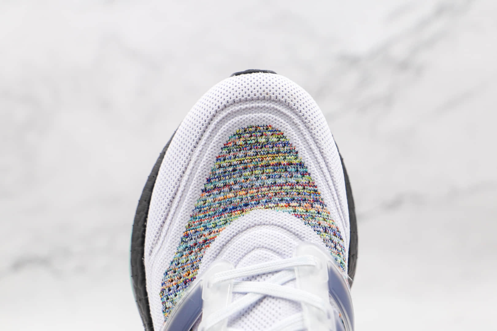 阿迪达斯adidas Ultra Boost 21 Consortium纯原版本UB7.0厚底爆米花跑鞋白七彩原盒原标 货号:GZ3194