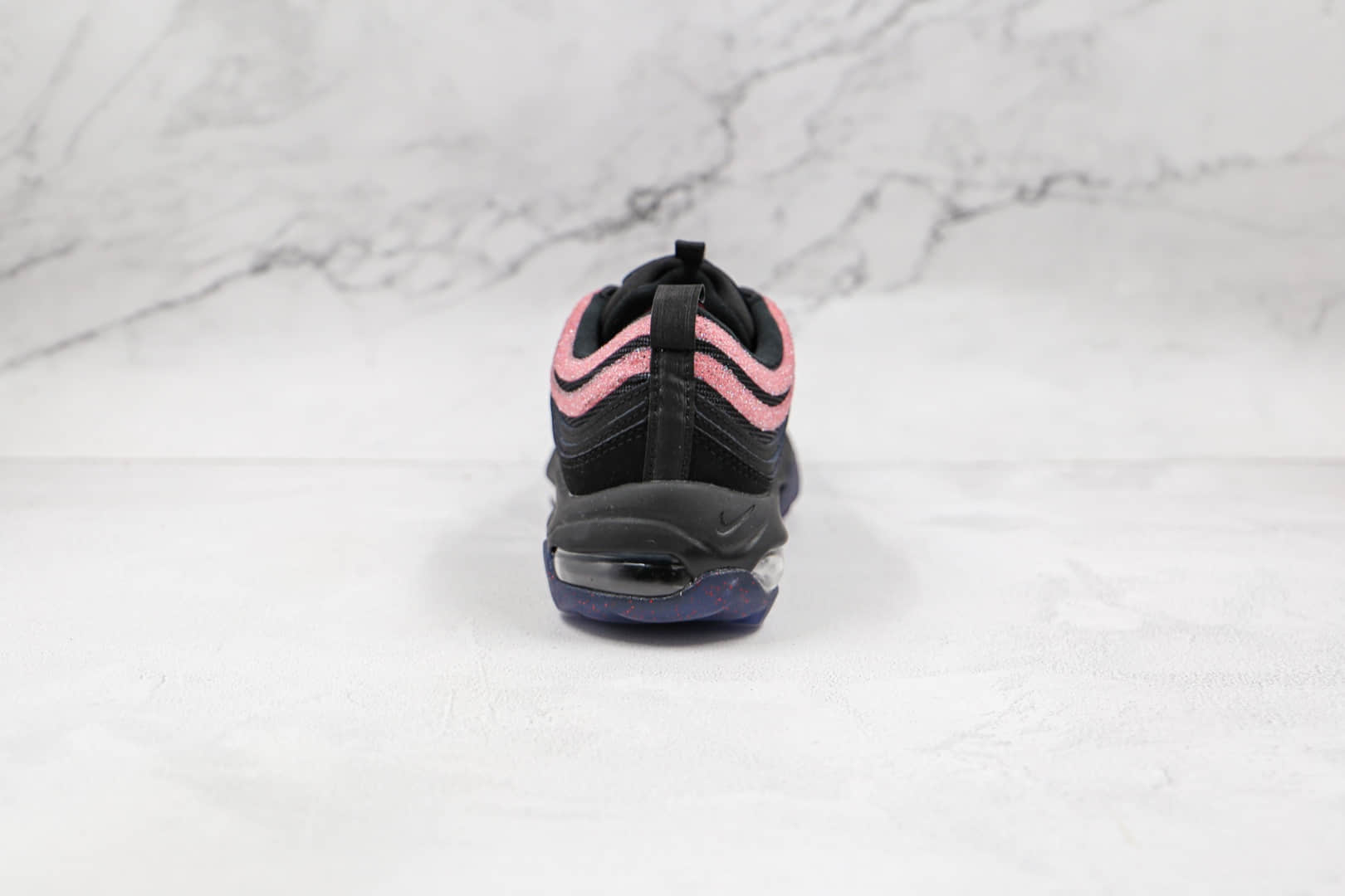 耐克Nike Golf Air Max 97纯原版本高尔夫子弹头Max97黑粉色气垫鞋原楦头纸板打造 货号：DB4698-001