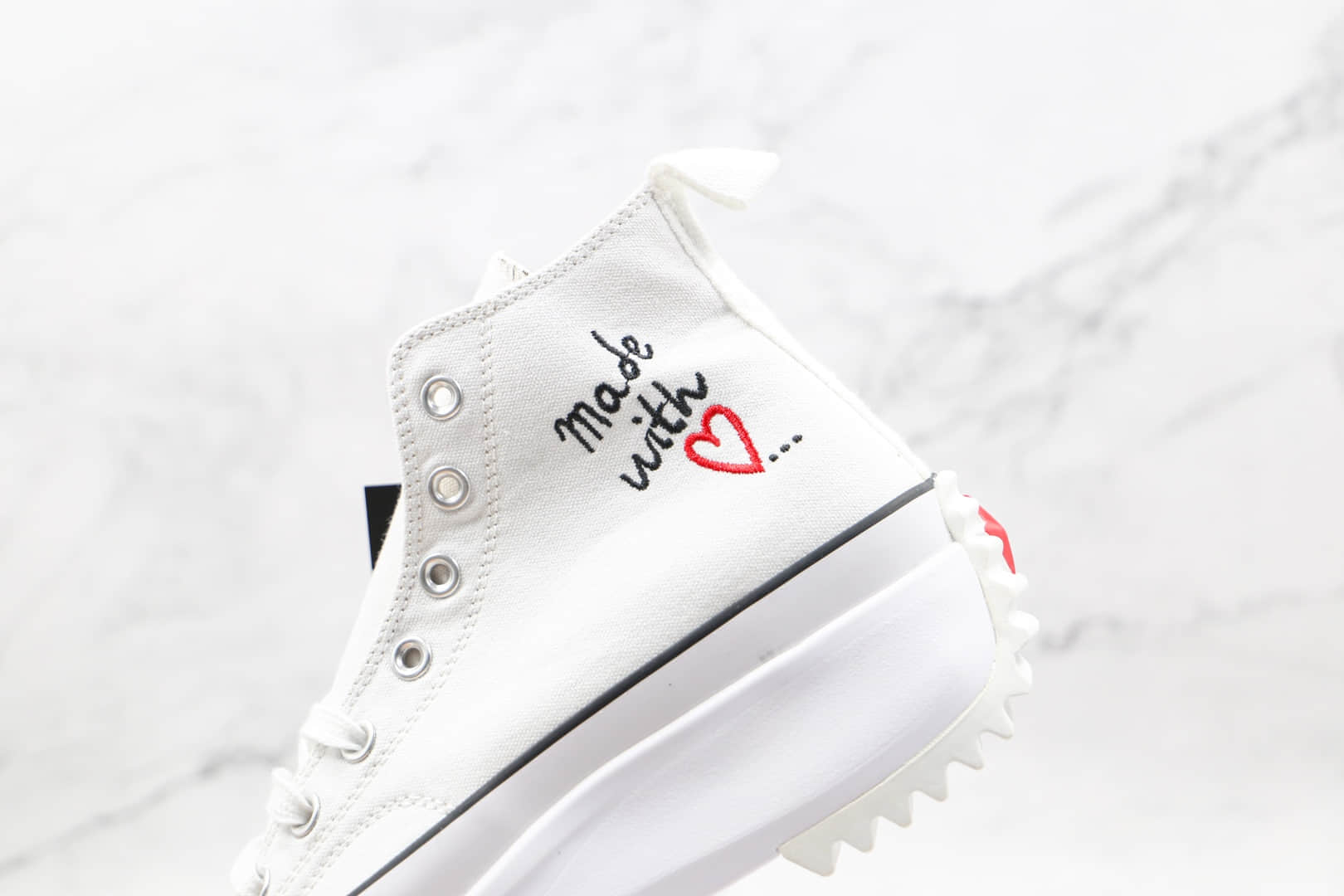 匡威Converse Run Star Hike 1970s纯原版本情人节限定松糕锯齿厚底增高帆布鞋原鞋开模一比一打造