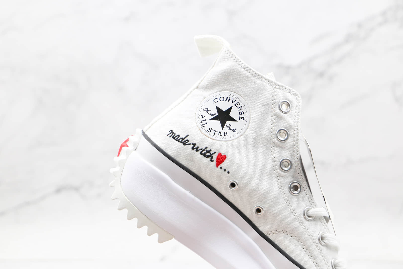 匡威Converse Run Star Hike 1970s纯原版本情人节限定松糕锯齿厚底增高帆布鞋原鞋开模一比一打造