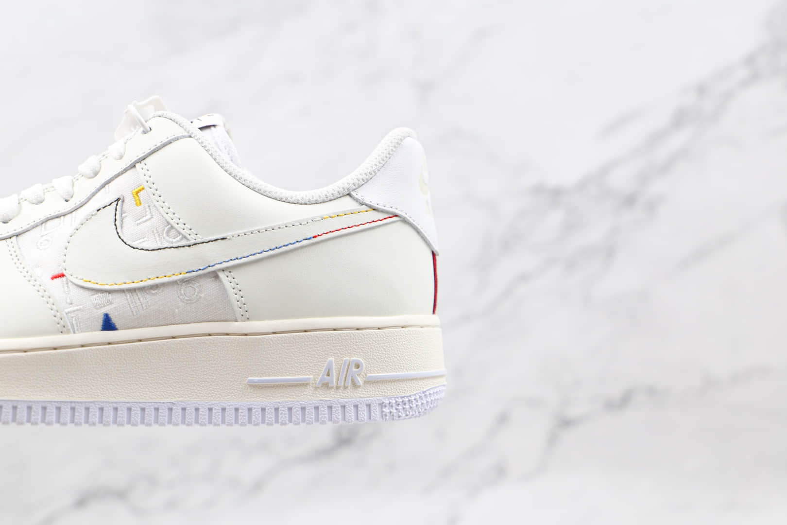 耐克Nike Air Force 1 Low纯原版本低帮空军一号白色字母印花韩文印花刺绣板鞋内置气垫 货号:DC9556-300