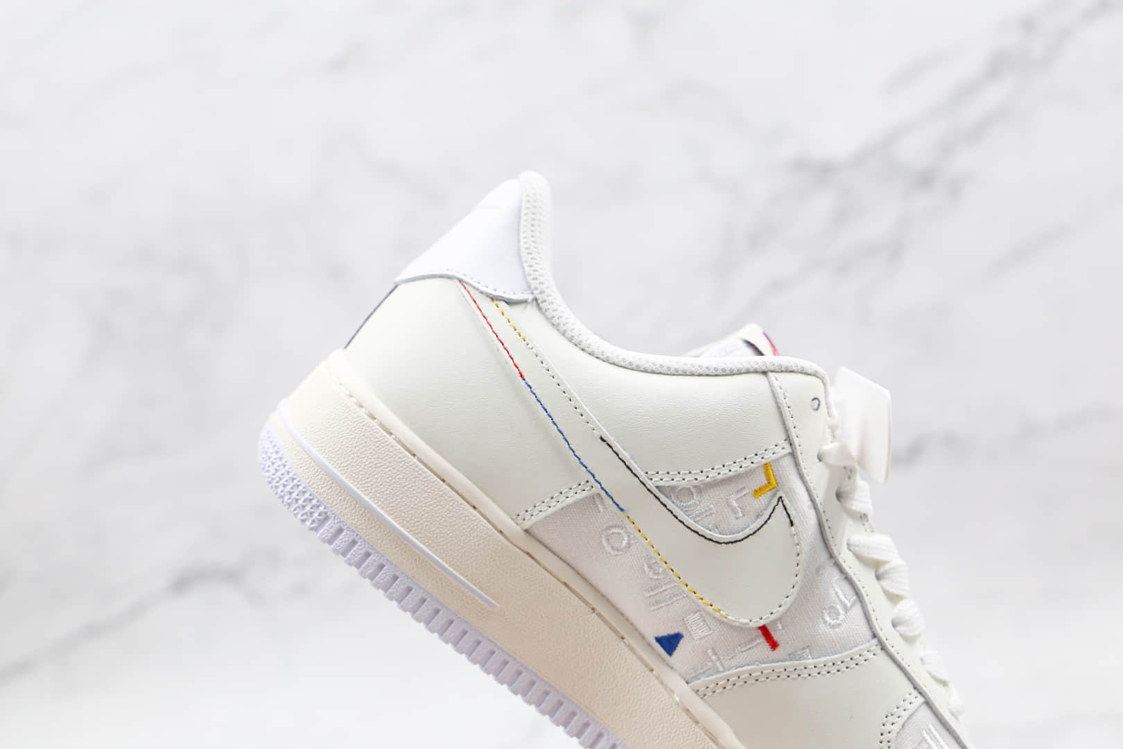 耐克Nike Air Force 1 Low纯原版本低帮空军一号白色字母印花韩文印花刺绣板鞋内置气垫 货号:DC9556-300