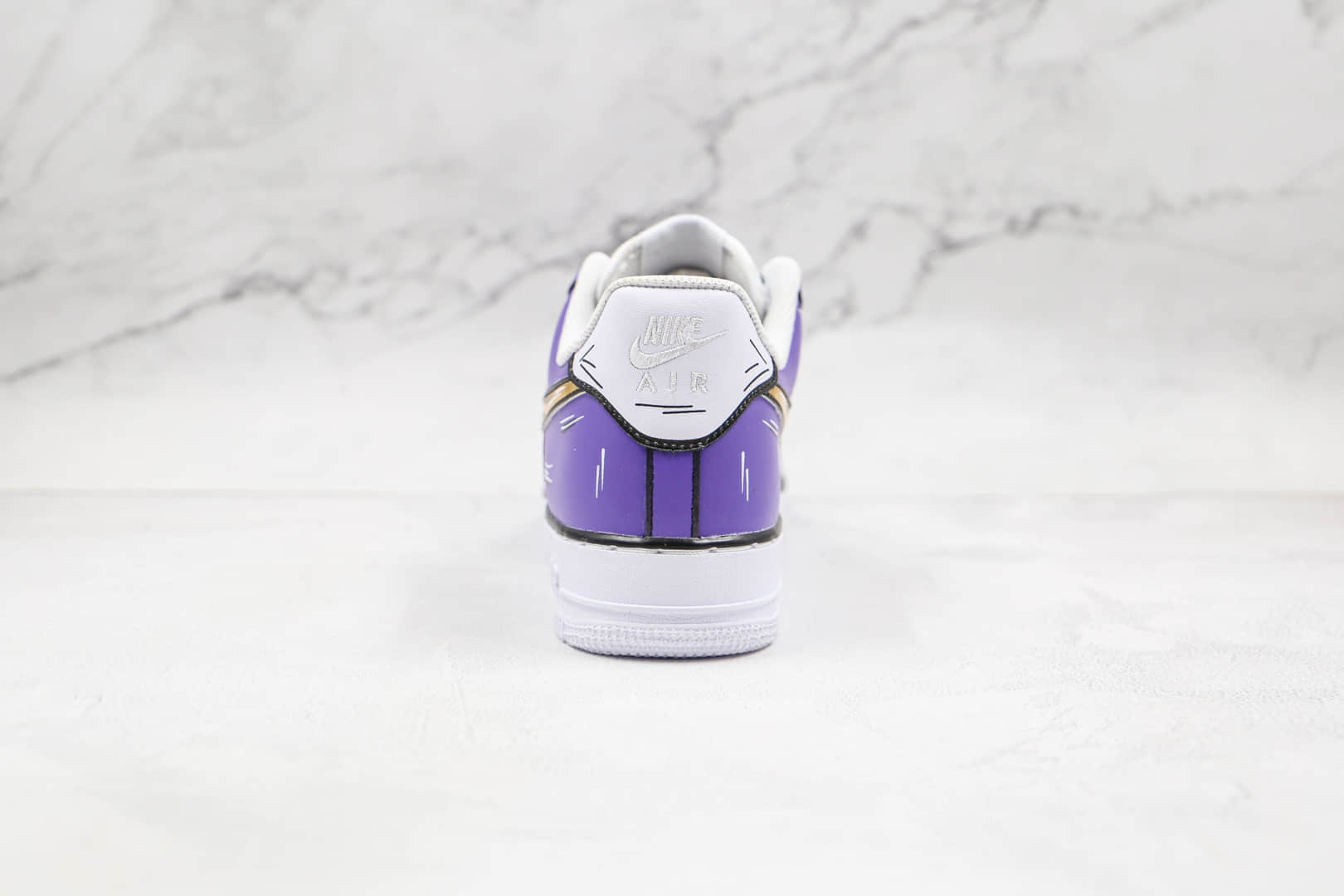 耐克Nike Air Force 1 Low Leopard纯原版本低帮空军一号紫金涂鸦板鞋原盒原标 货号:CW2288-216