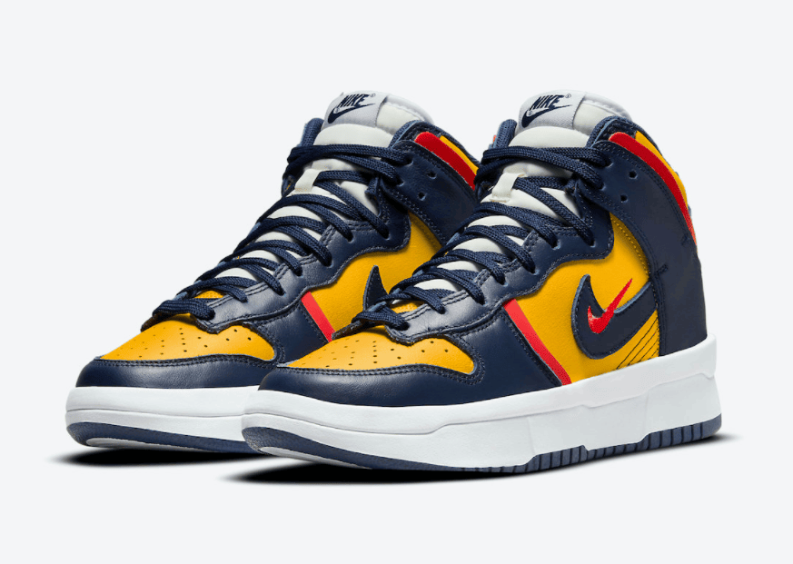 Dunk升级！加厚大底！全新Nike Dunk High Rebel密歇根配色即将登场！ 货号：DH3718-701