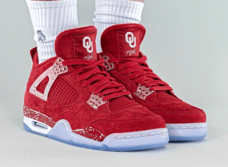 俄克拉荷马大学AJ4 PE上脚图曝光！泼墨细节点缀！