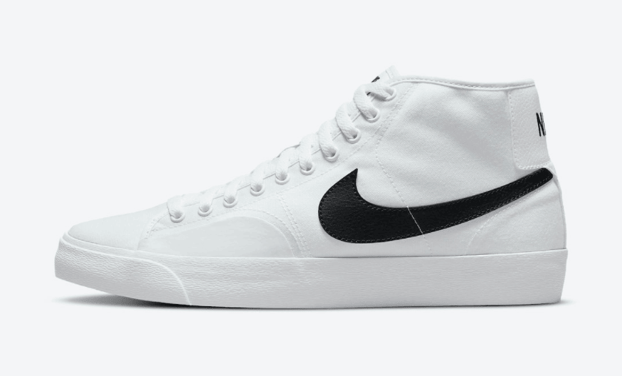 简约白黑！全新Nike SB Blazer Court Mid首度曝光！ 货号：DC8901-100