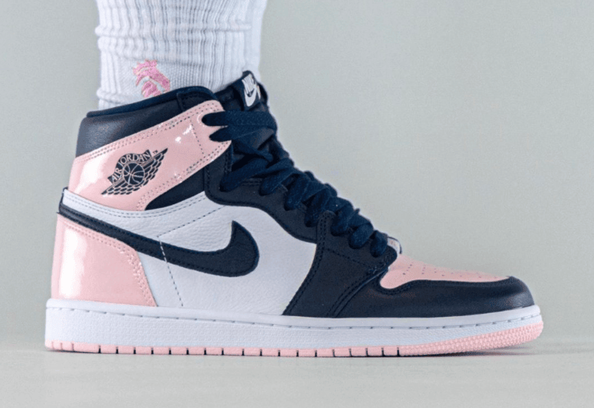 天价“迈阿密”配色！全新泡泡糖AJ1上脚图曝光！ 货号：DD9335-641