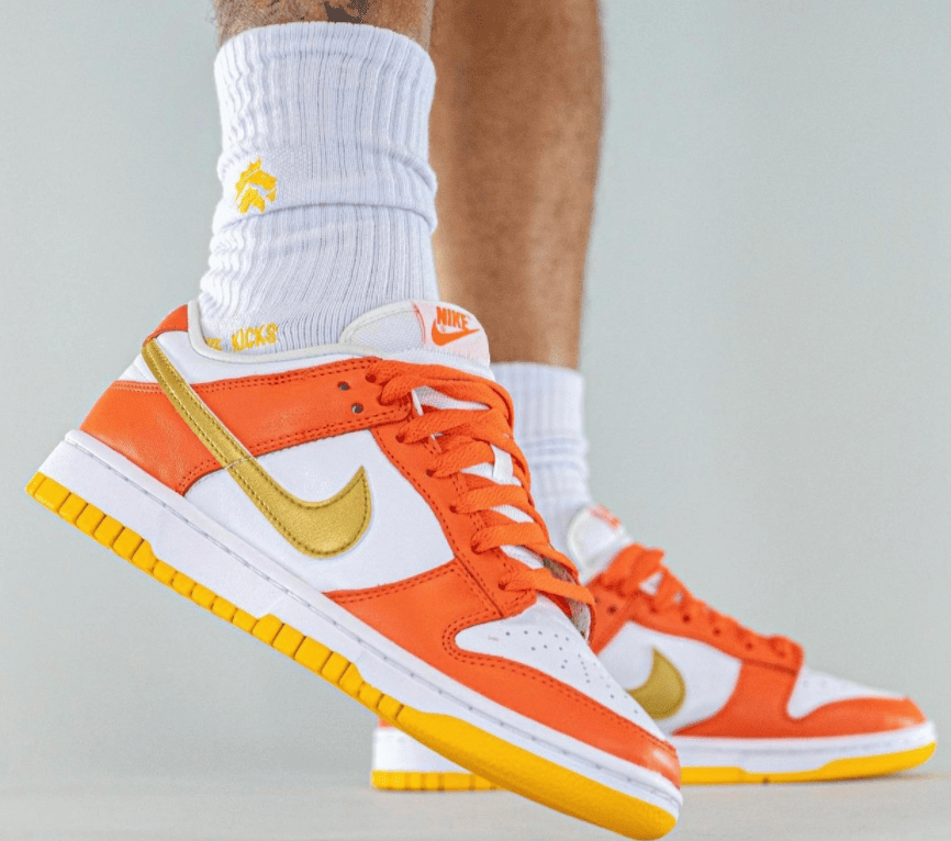 “雪城金钩”！全新白橙Nike Dunk Low首度曝光！