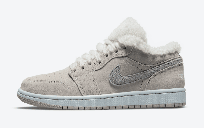 羊毛内衬！这双低帮AJ1堪比雪地靴了！ 货号：DO0750-002