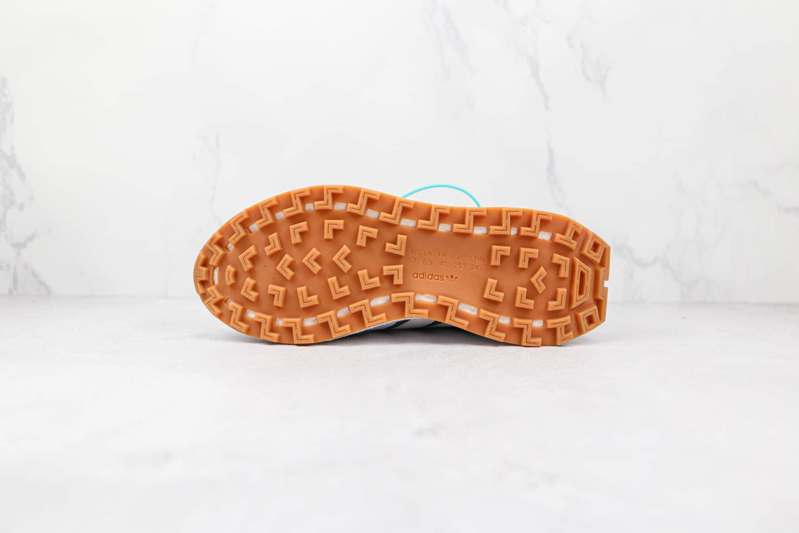 阿迪达斯Adidas RETROPY E5新款纯原版本三叶草灰绿紫色厚底爆米花跑鞋原楦头纸板打造 货号：GY1034