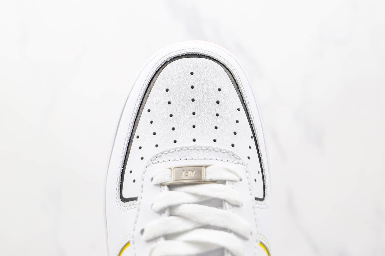 耐克Nike Air Force1 Low纯原版本低帮空军一号火星人限定白橙色板鞋内置Sole气垫 货号:315122-185