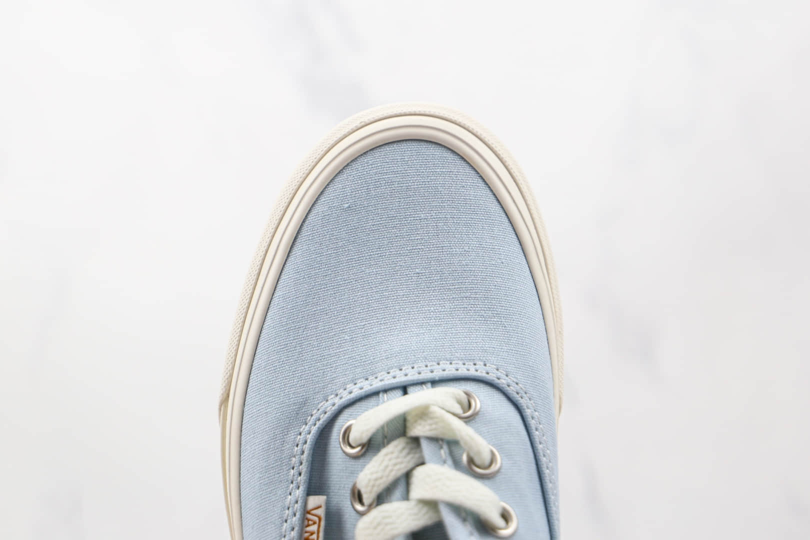 万斯Vans Eco Theory公司级版本环保材料粉蓝米白麻绳硫化板鞋原厂硫化大底