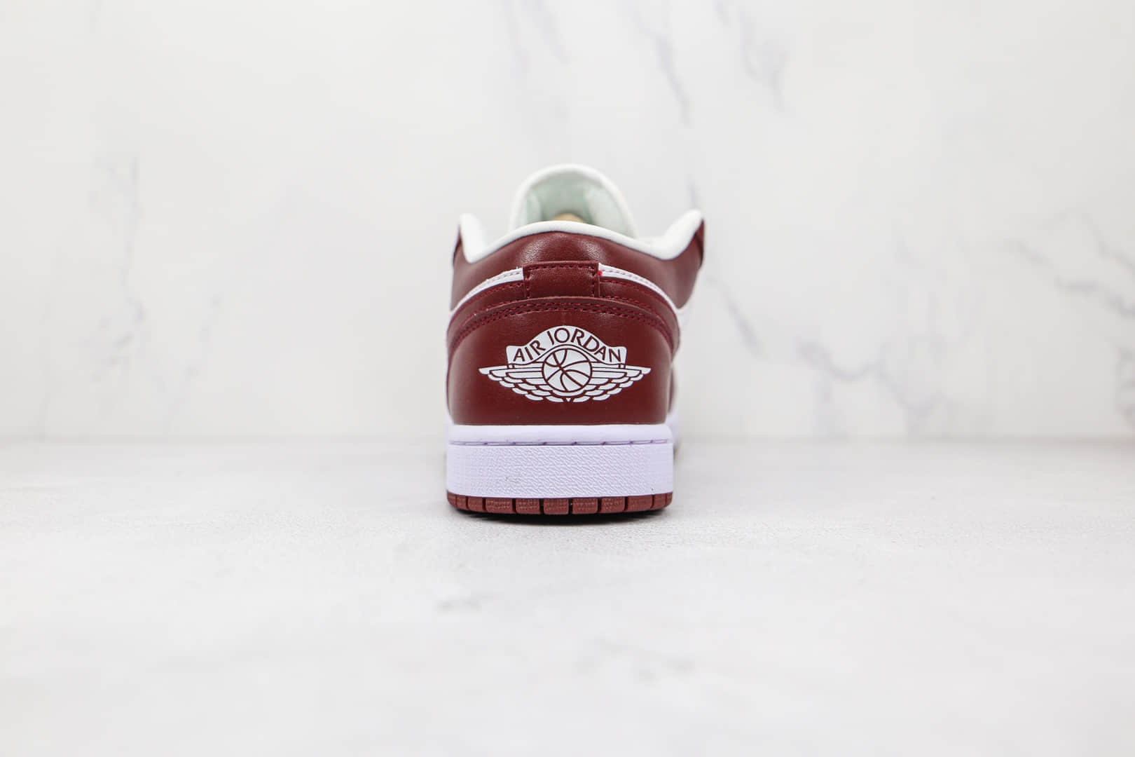 乔丹Air Jordan 1 Low Team Red纯原版本低帮AJ1酒红白色板鞋原档案数据开发 货号:DC0774-116