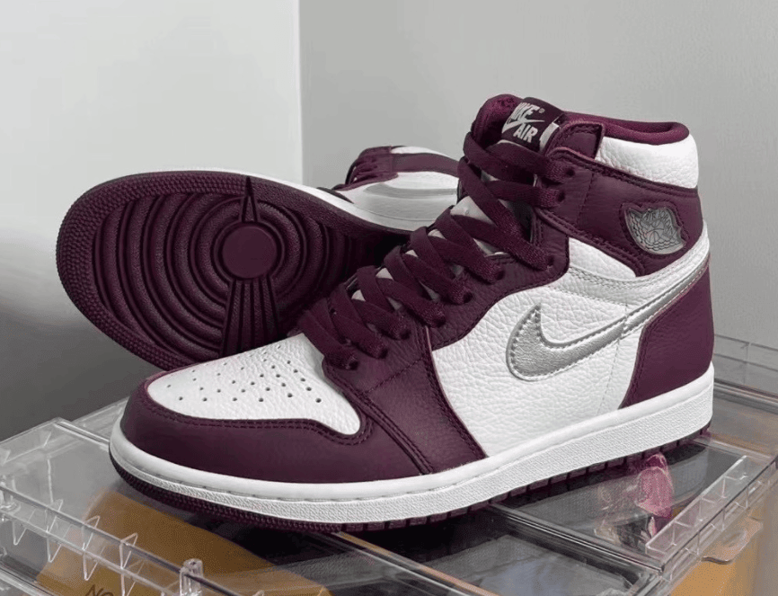 全新AJ1波尔多红实物释出!高级感up! 货号:555088-611