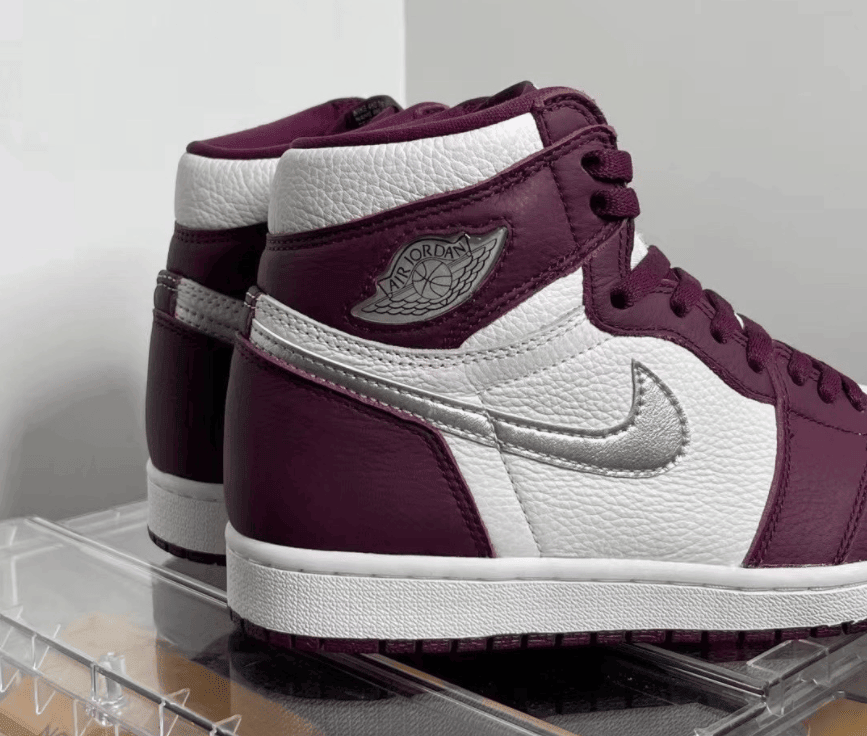 全新AJ1波尔多红实物释出!高级感up! 货号:555088-611