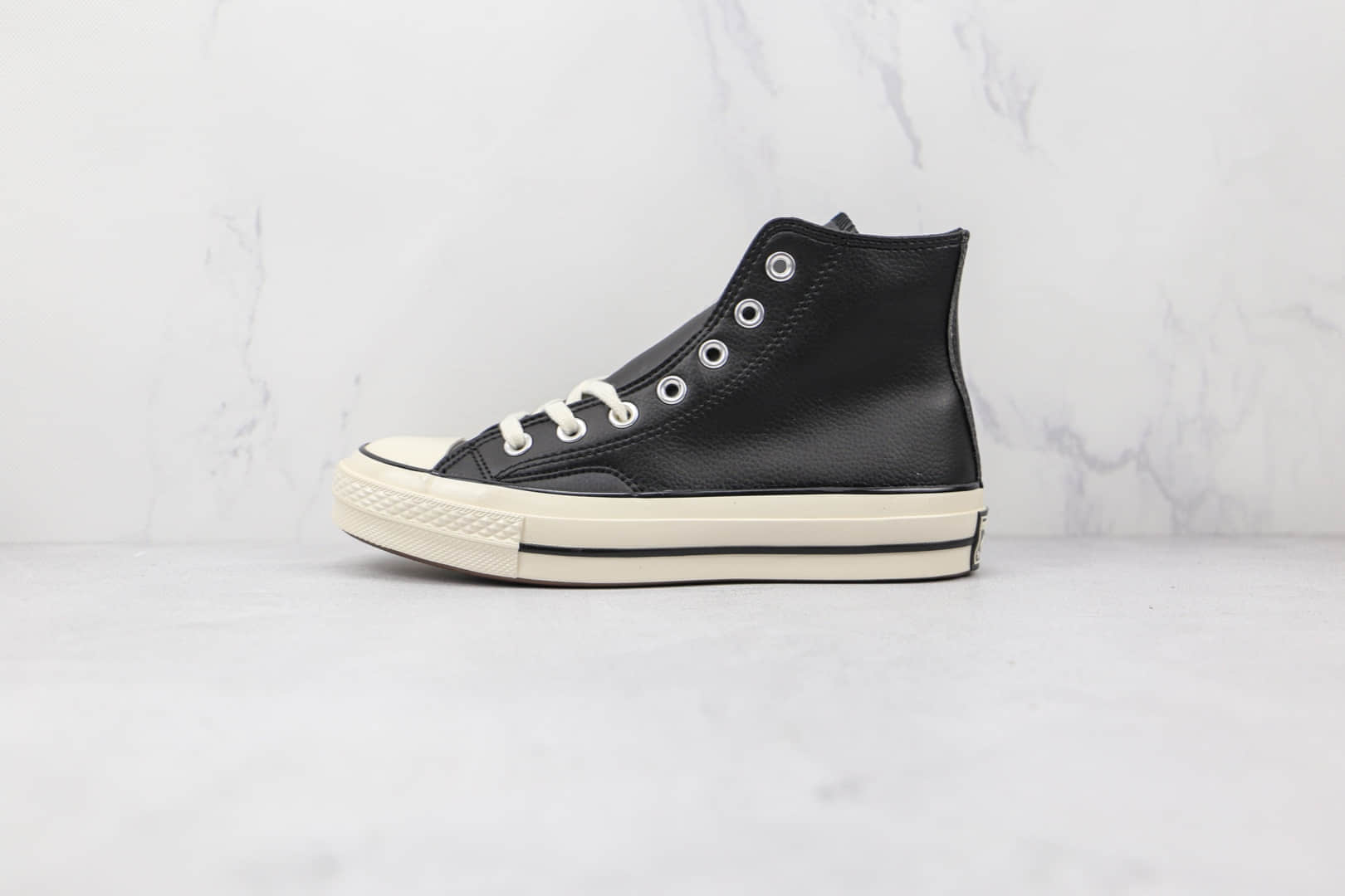 匡威Converse 1970S公司级版本皮面经典复古黑色硫化板鞋原楦头纸板打造 货号：170369C