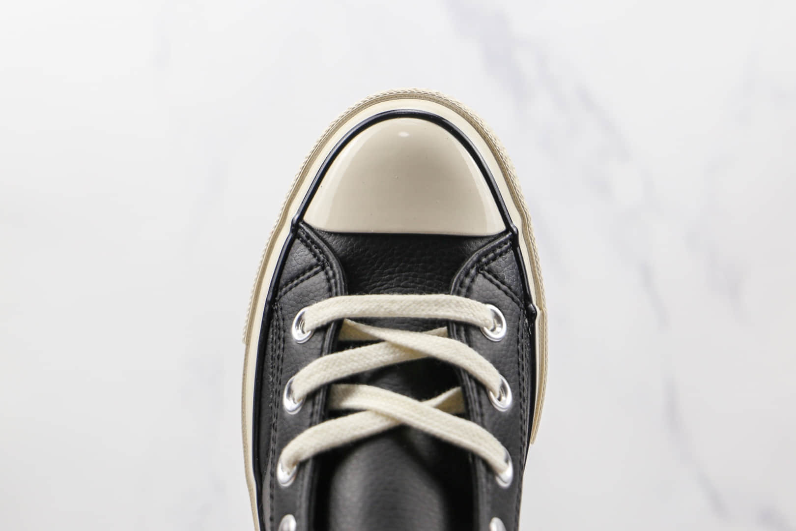 匡威Converse 1970S公司级版本皮面经典复古黑色硫化板鞋原楦头纸板打造 货号：170369C