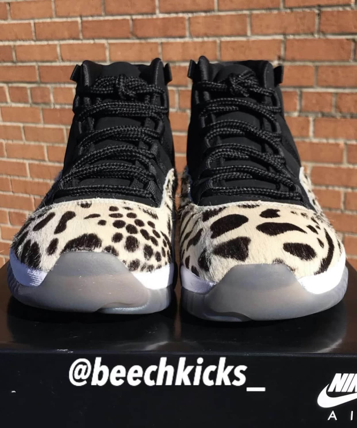 造型狂野！质感出色！全新AJ11“兽纹”美照释出！ 货号：AR0715-010