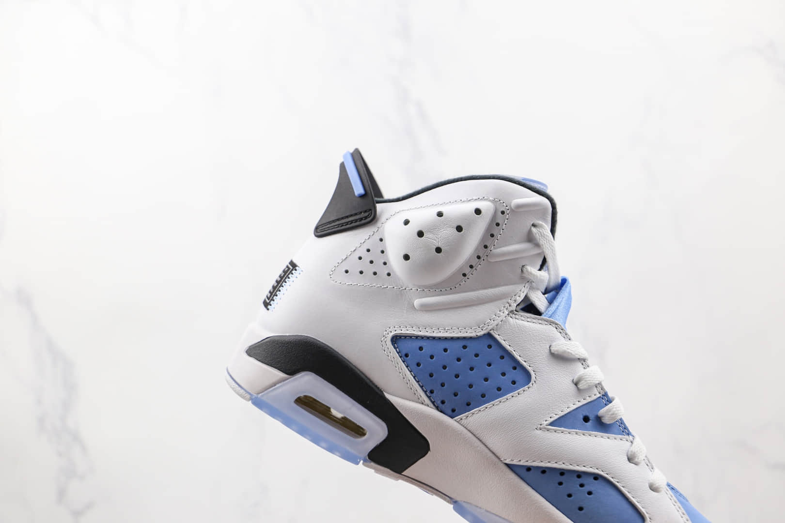 乔丹Air Jordan 6 University Blue纯原版本北卡蓝白蓝色AJ6篮球鞋原楦头纸板打造 货号：CT8529-410
