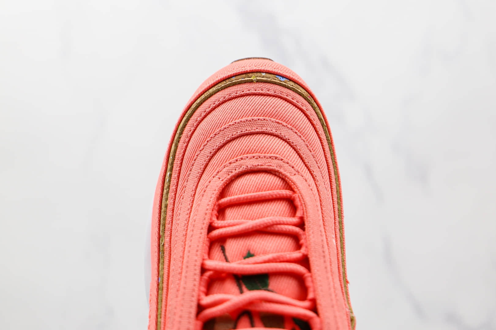 耐克Nike Air Max 97 Cork纯原版本子弹Max97珊瑚色气垫鞋原楦头纸板打造 货号：DC4012-800