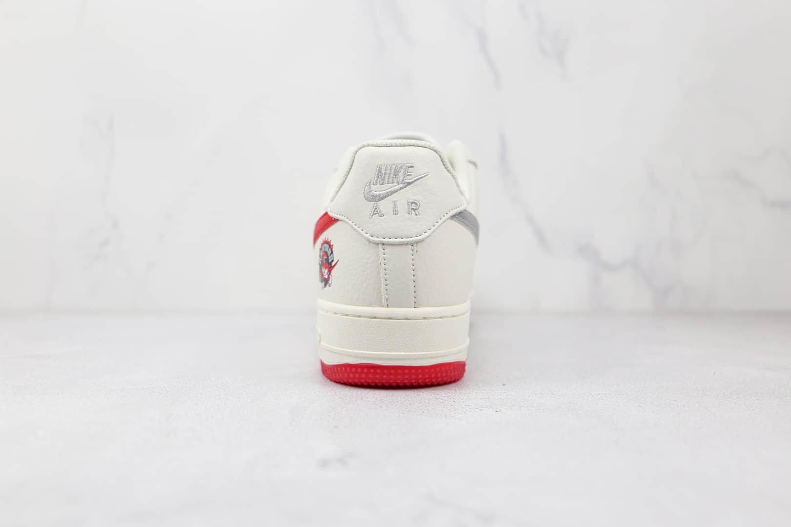 耐克Nike Air Force 1 Low '07纯原版本低帮空军一号多伦多猛龙队白灰红色板鞋内置气垫 货号:CH2608-216