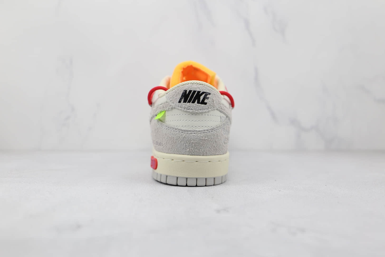 耐克Nike Dunk Low'50' x Off White联名款纯原版本低帮麂皮灰白红色红标板鞋原鞋开模一比一打造 货号：DJ0950-103