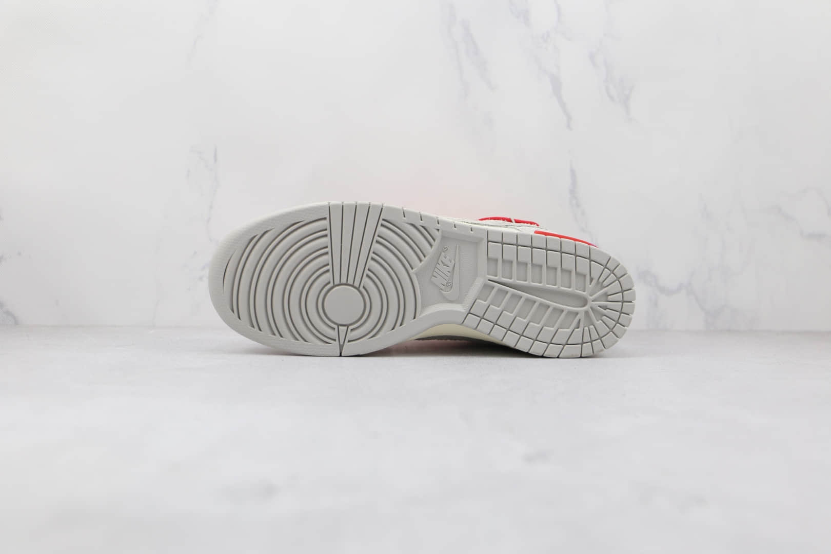 耐克Nike Dunk Low'50' x Off White联名款纯原版本低帮麂皮灰白红色红标板鞋原鞋开模一比一打造 货号：DJ0950-103