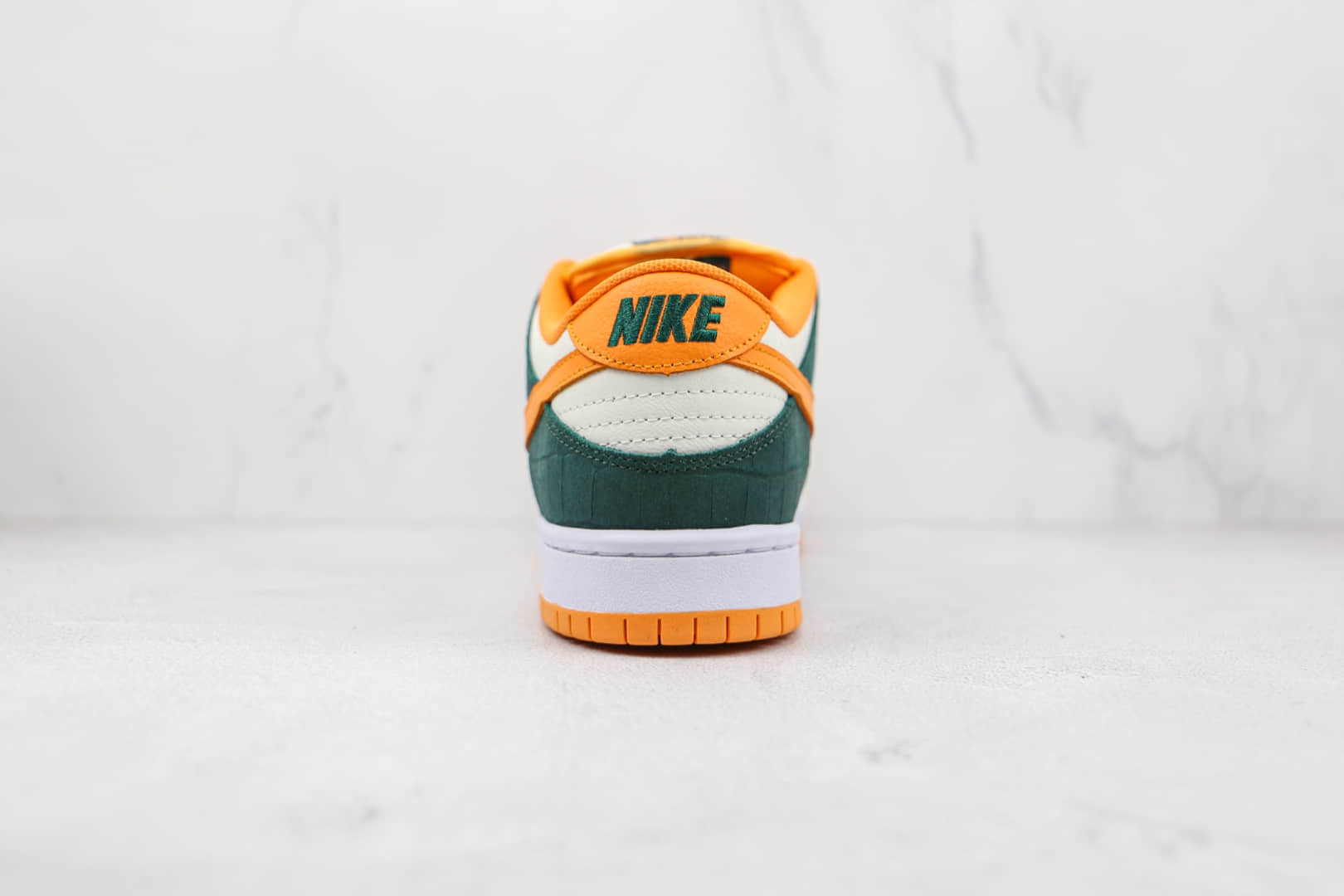 耐克Nike SB Dunk Low Pro纯原版本低帮SB DUNK白绿黄色鳄鱼纹板鞋内置气垫 货号:304292-383