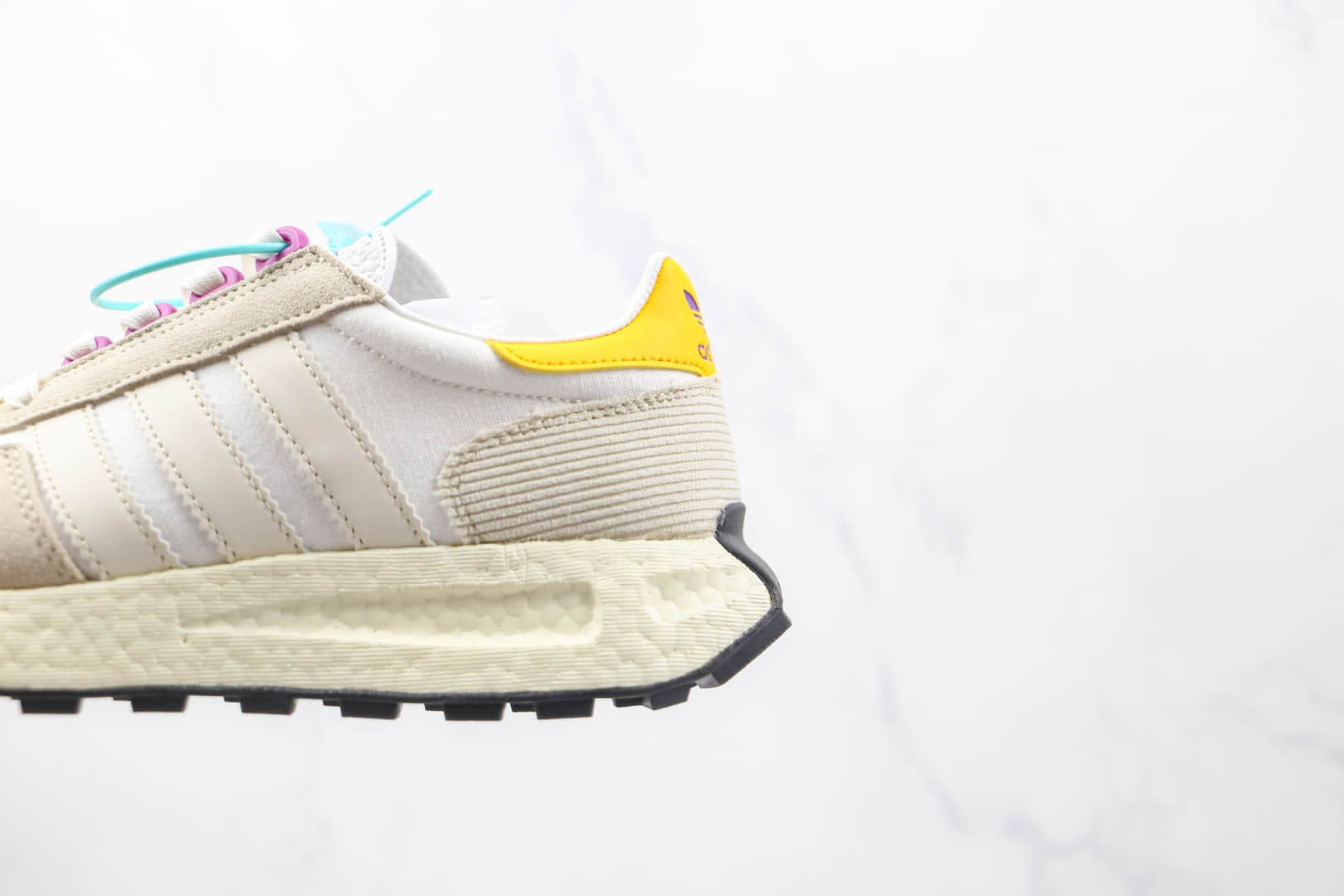 阿迪达斯Adidas RETROPY E5纯原版本三叶草灰白色厚底爆米花跑鞋原盒原标 货号：GW6058