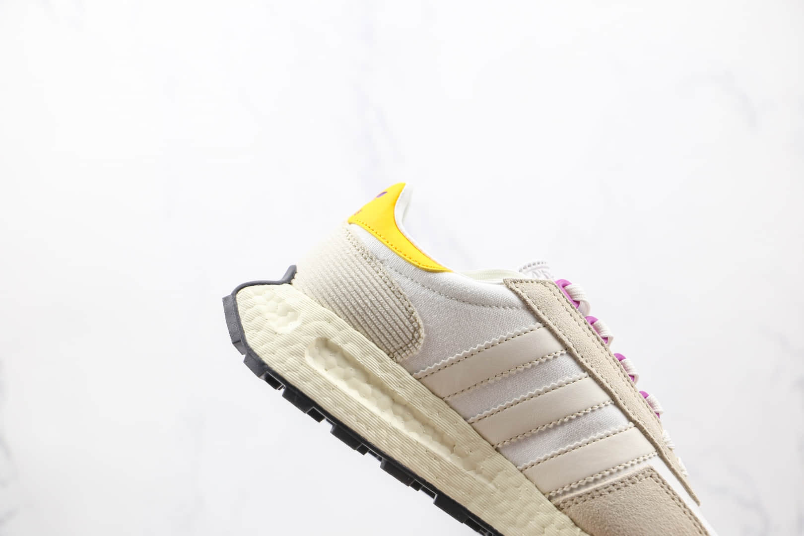 阿迪达斯Adidas RETROPY E5纯原版本三叶草灰白色厚底爆米花跑鞋原盒原标 货号：GW6058