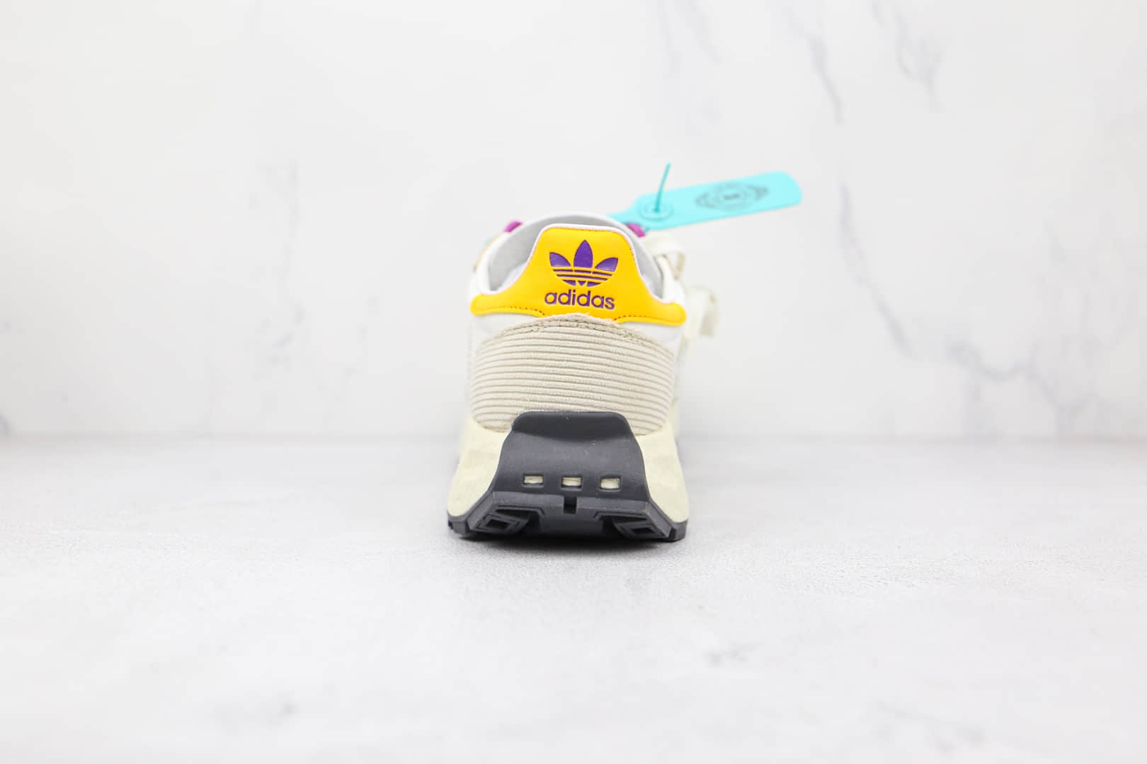 阿迪达斯Adidas RETROPY E5纯原版本三叶草灰白色厚底爆米花跑鞋原盒原标 货号：GW6058