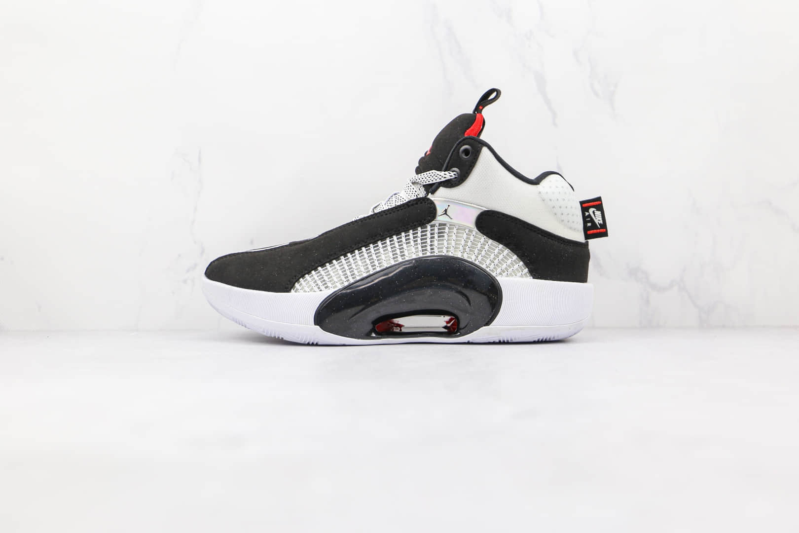 纯原版本乔丹AJ35黑白红色实战篮球鞋出货