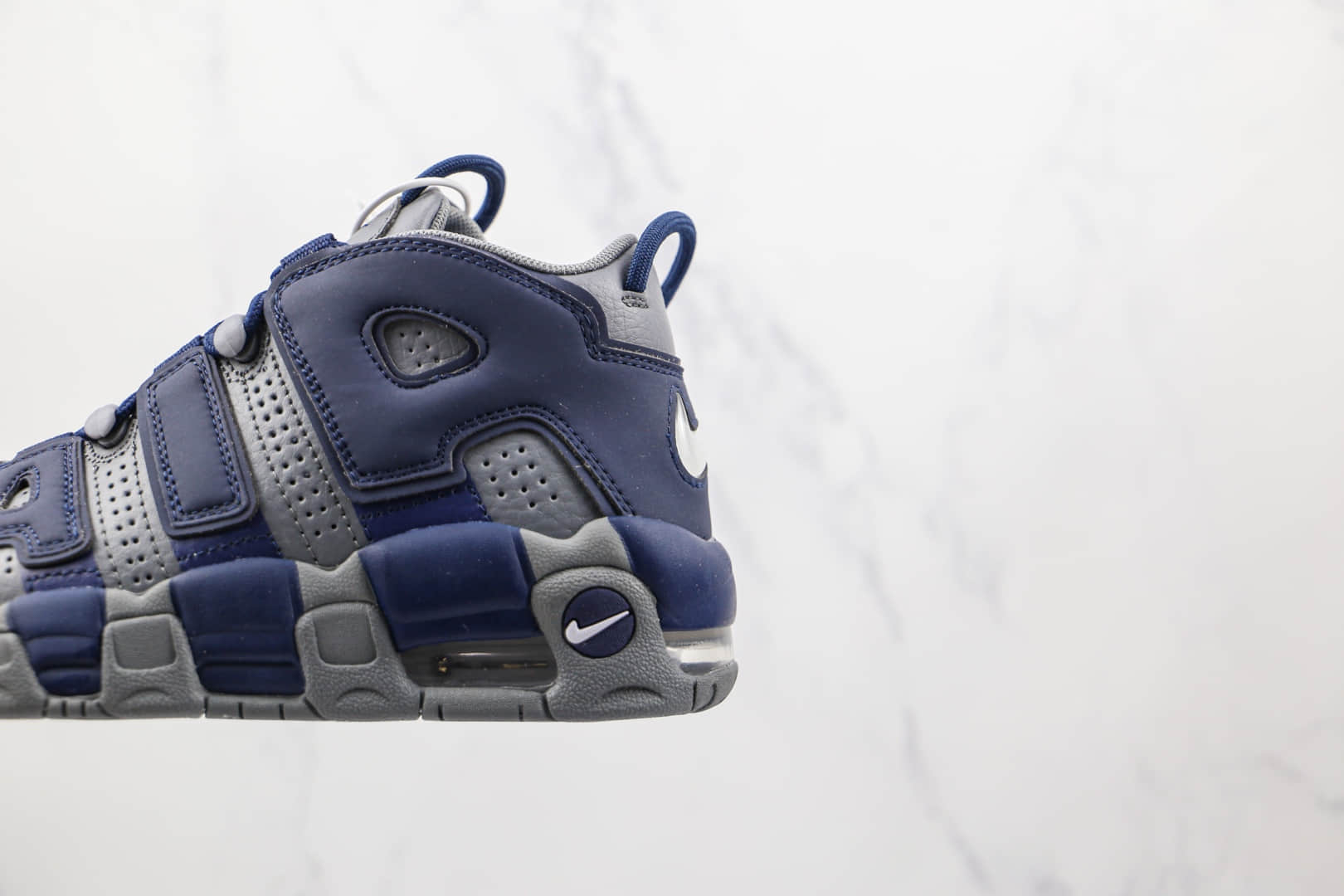 耐克Nike Air More Uptempo纯原版本皮蓬灰蓝色篮球鞋原档案数据开发 货号:415082-009