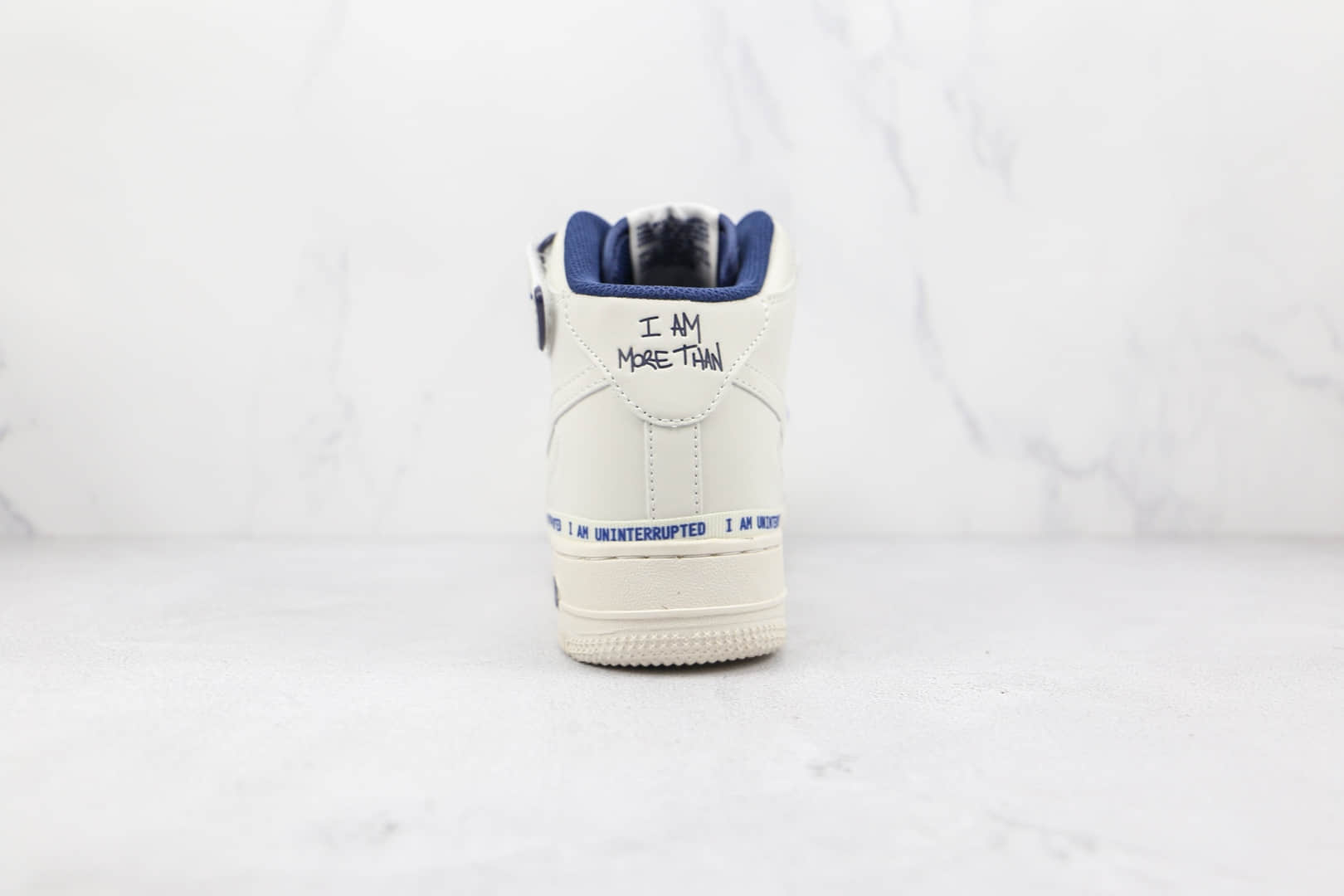 耐克Nike Air Force 1'07 Mid x Uniterrupted联名款纯原版本中帮白蓝3m涂鸦反光板鞋原鞋开模一比一打造 货号：NU8802-303