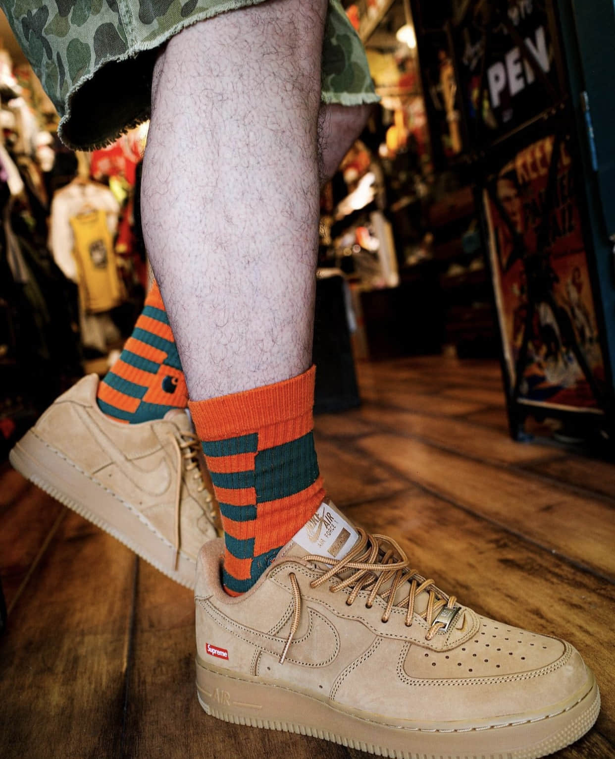 Supreme x Nike AF1小麦色已售罄!猝不及防!