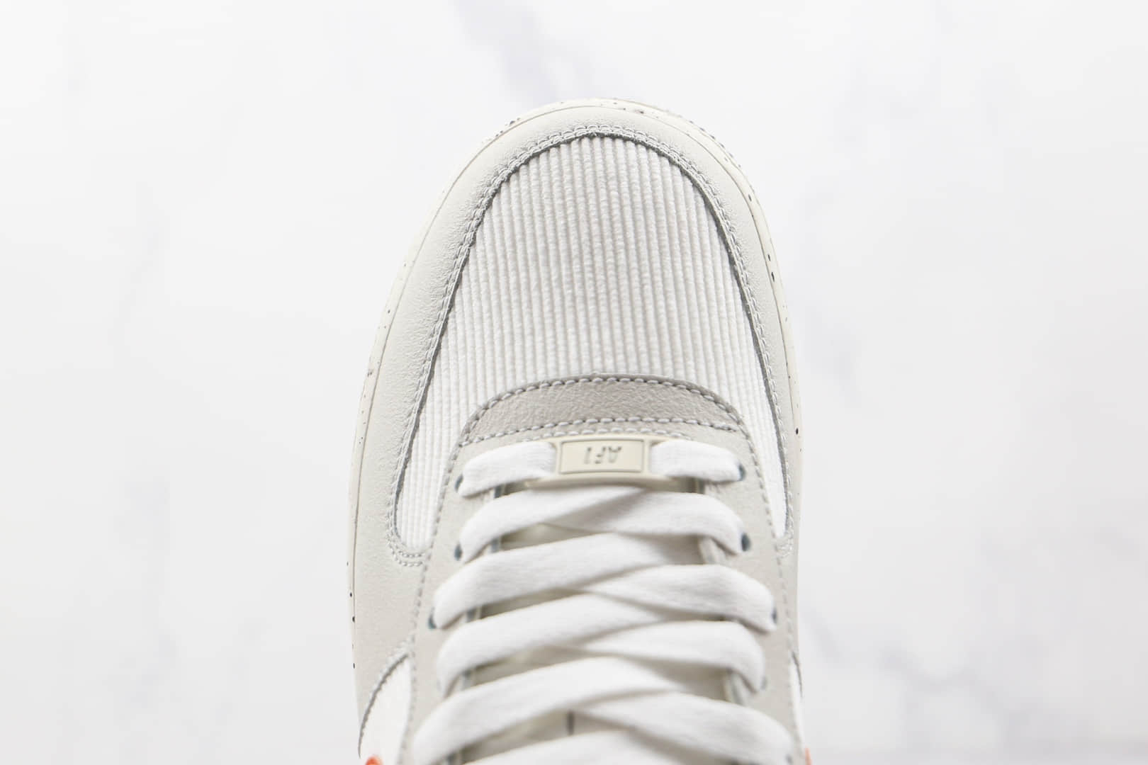 耐克Nike Air Force 1 Low BG纯原版本低帮空军一号米橙色马赛克板鞋内置气垫 货号:DO4657-081