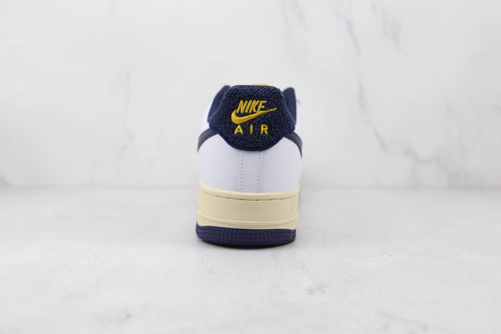 耐克Nike Air Force 1纯原版本低帮空军一号白蓝色毛绒尾板鞋内置气垫 货号:DO5220-141