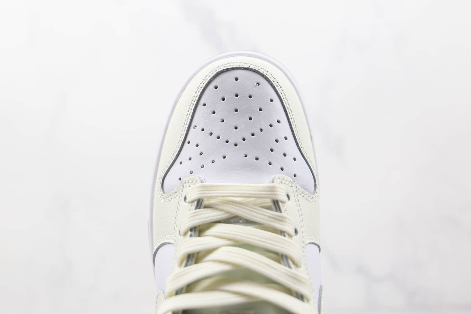 耐克Nike SB Dunk HiGH纯原版本高帮SB DUNK米白生胶底板鞋原楦头纸板打造 货号:DD1869-109