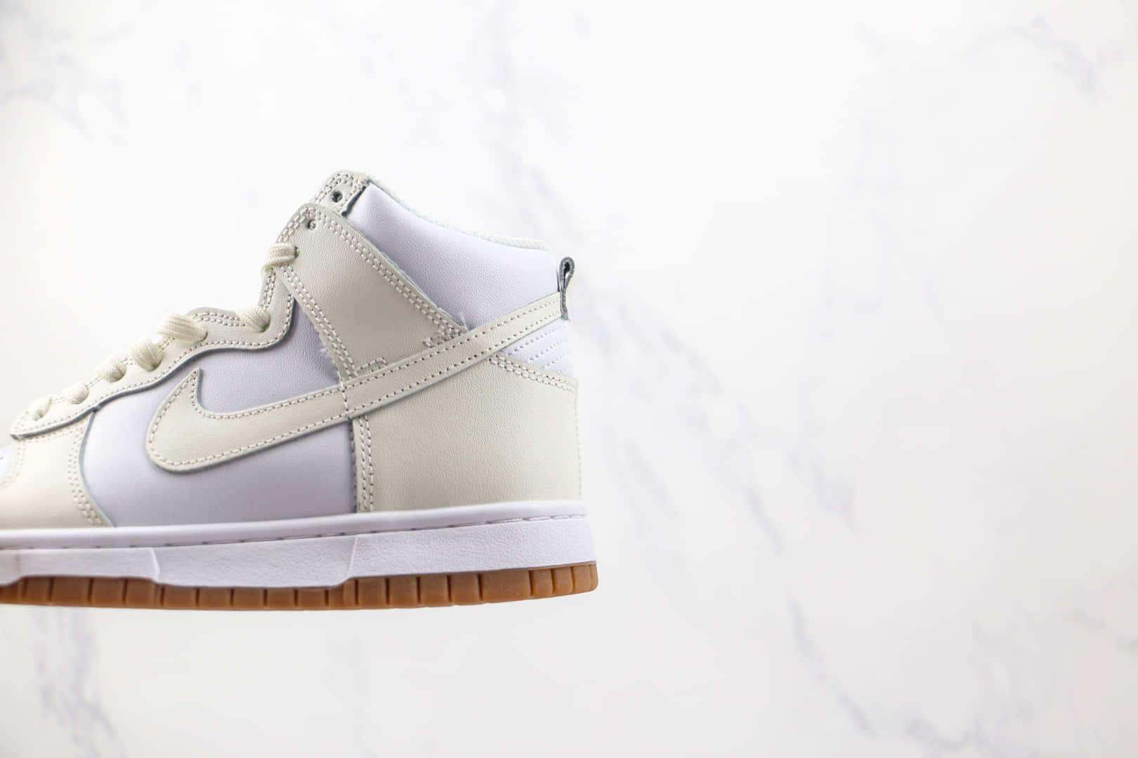 耐克Nike SB Dunk HiGH纯原版本高帮SB DUNK米白生胶底板鞋原楦头纸板打造 货号:DD1869-109