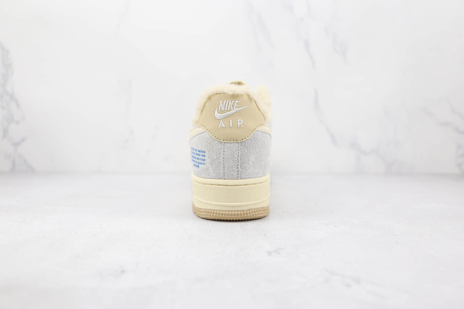 耐克Nike Air Force 1 Low纯原版本低帮空军一号浅卡其色毛绒内里板鞋内置气垫 货号：DO7195-025