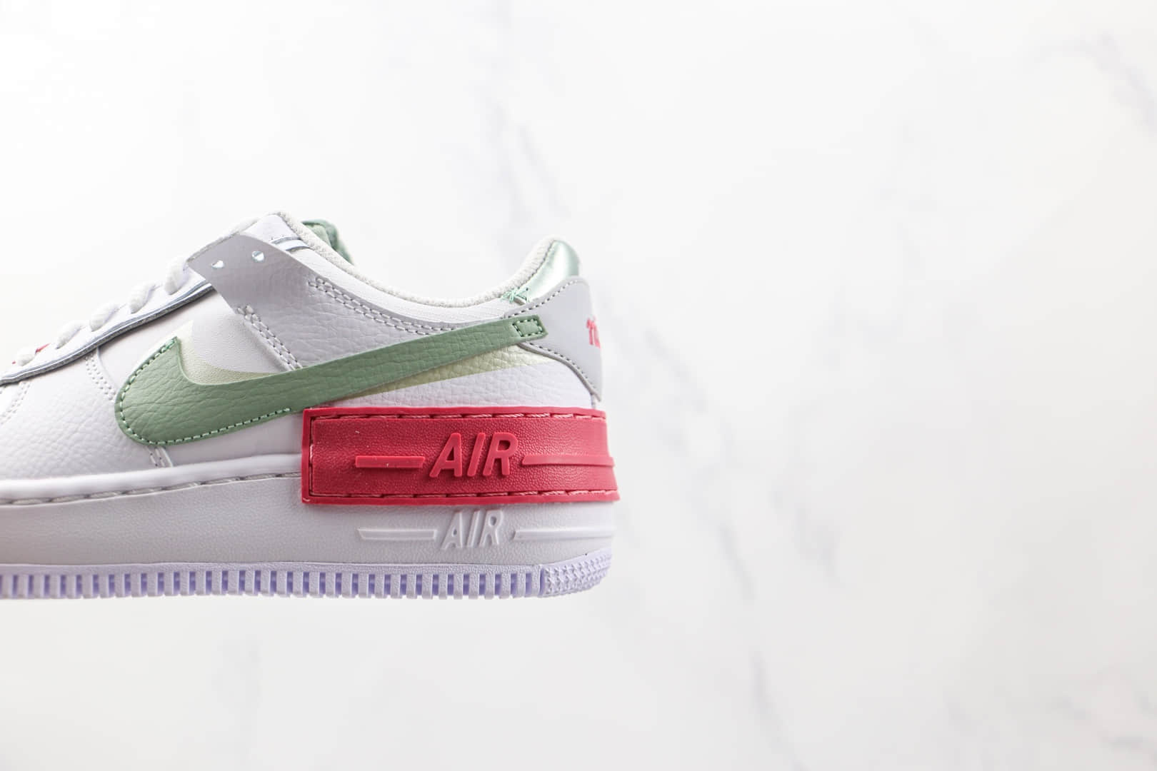 耐克Nike Air Force 1‘07纯原版本低帮空军一号马卡龙白绿粉色板鞋内置气垫 货号:CI0919-112