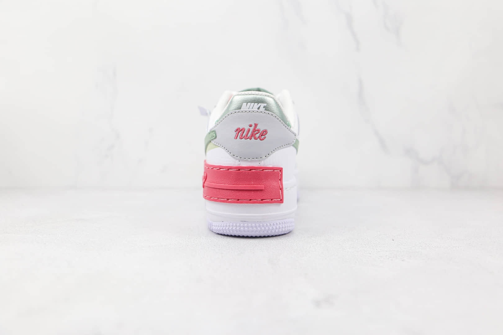 耐克Nike Air Force 1‘07纯原版本低帮空军一号马卡龙白绿粉色板鞋内置气垫 货号:CI0919-112