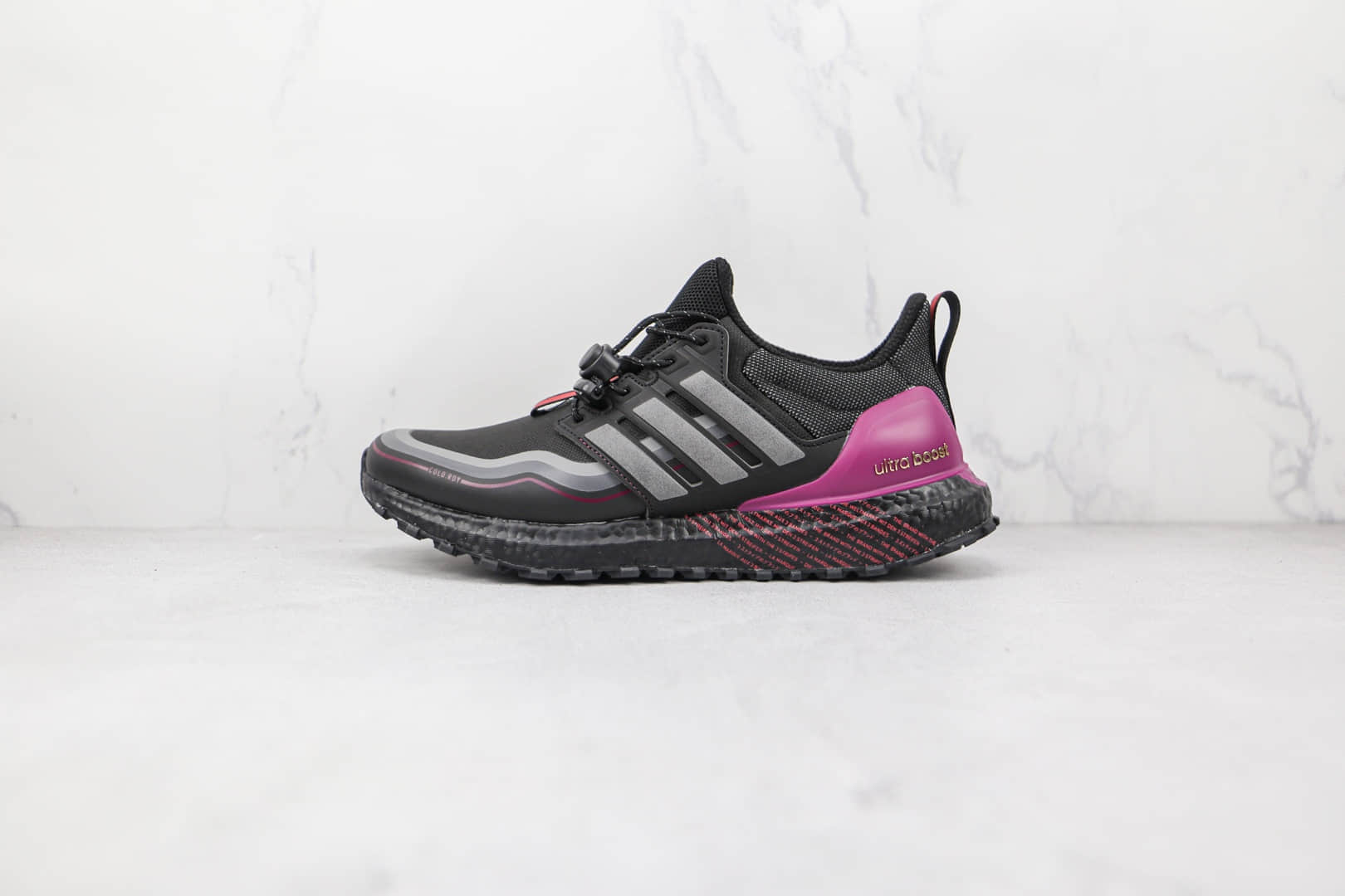 阿迪达斯Adidas Ultraboost C.RDY DNA纯原版本黑粉红色UB4.0爆米花跑鞋原楦头纸板打造 货号:G54861