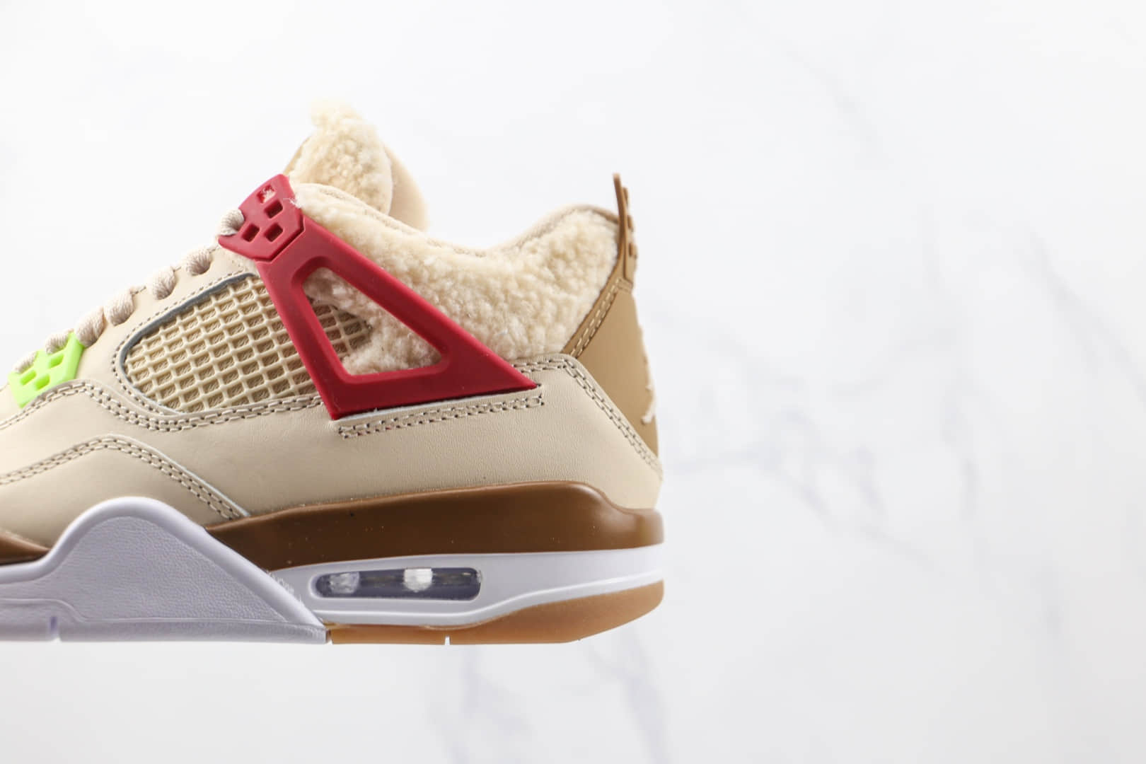 乔丹Air Jordan 4 GS Where The Wild Things Are纯原版本卡其色羊绒鸳鸯AJ4篮球鞋原盒原标 货号：DH0572-264