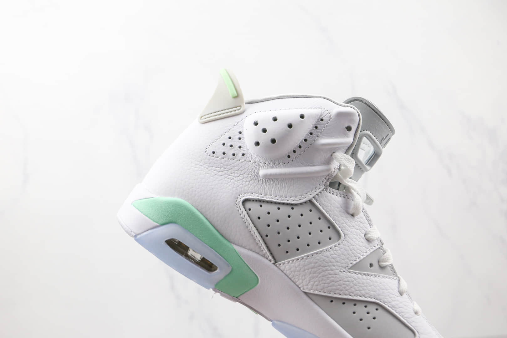 乔丹Air Jordan 6 Mint Foam纯原版本白薄荷绿色AJ6篮球鞋原盒原标 货号：DQ4914-103