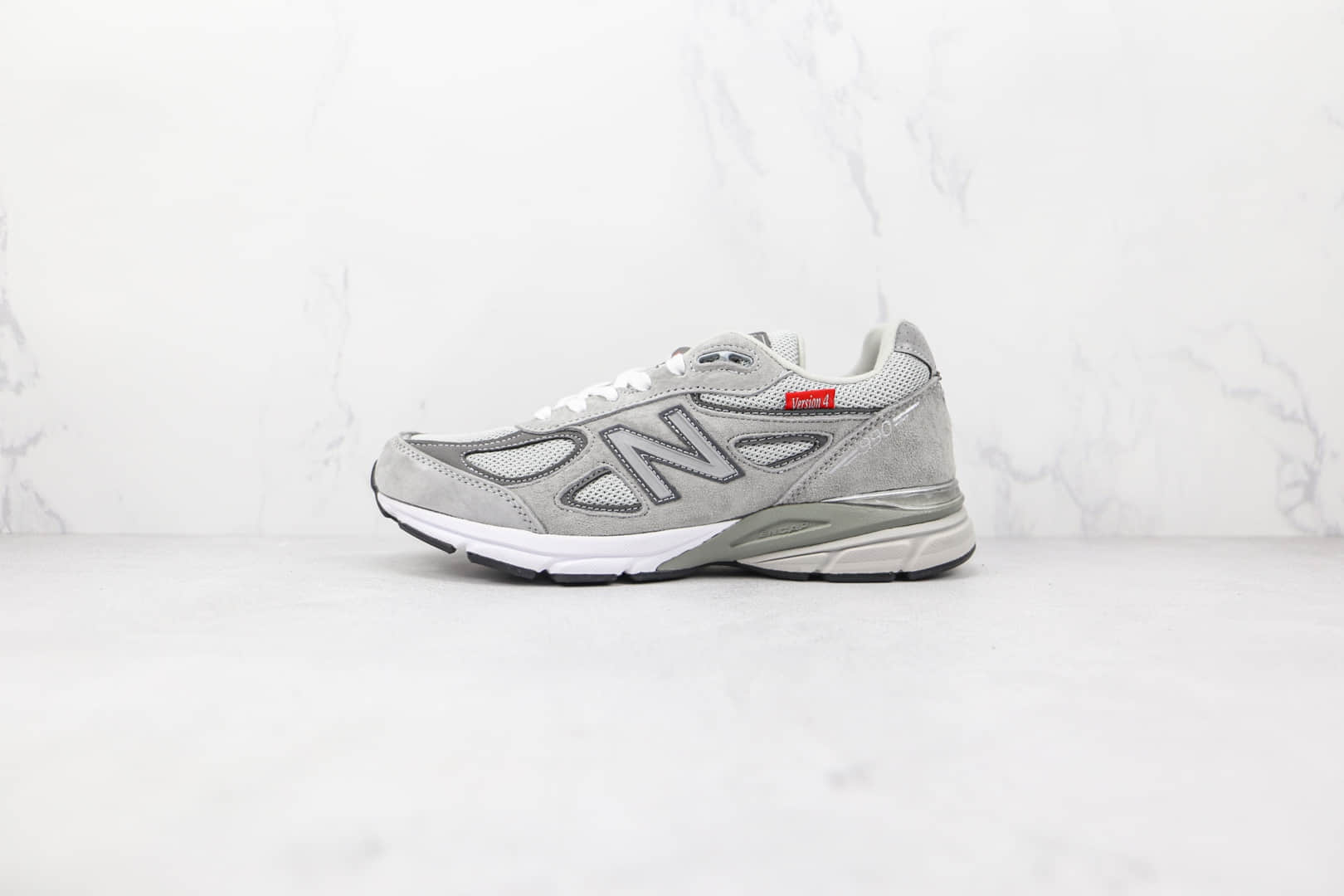 新百伦New Balance 990V4纯原版本灰色NB990v4复古老爹鞋原楦头纸板打造 货号：M990VS4