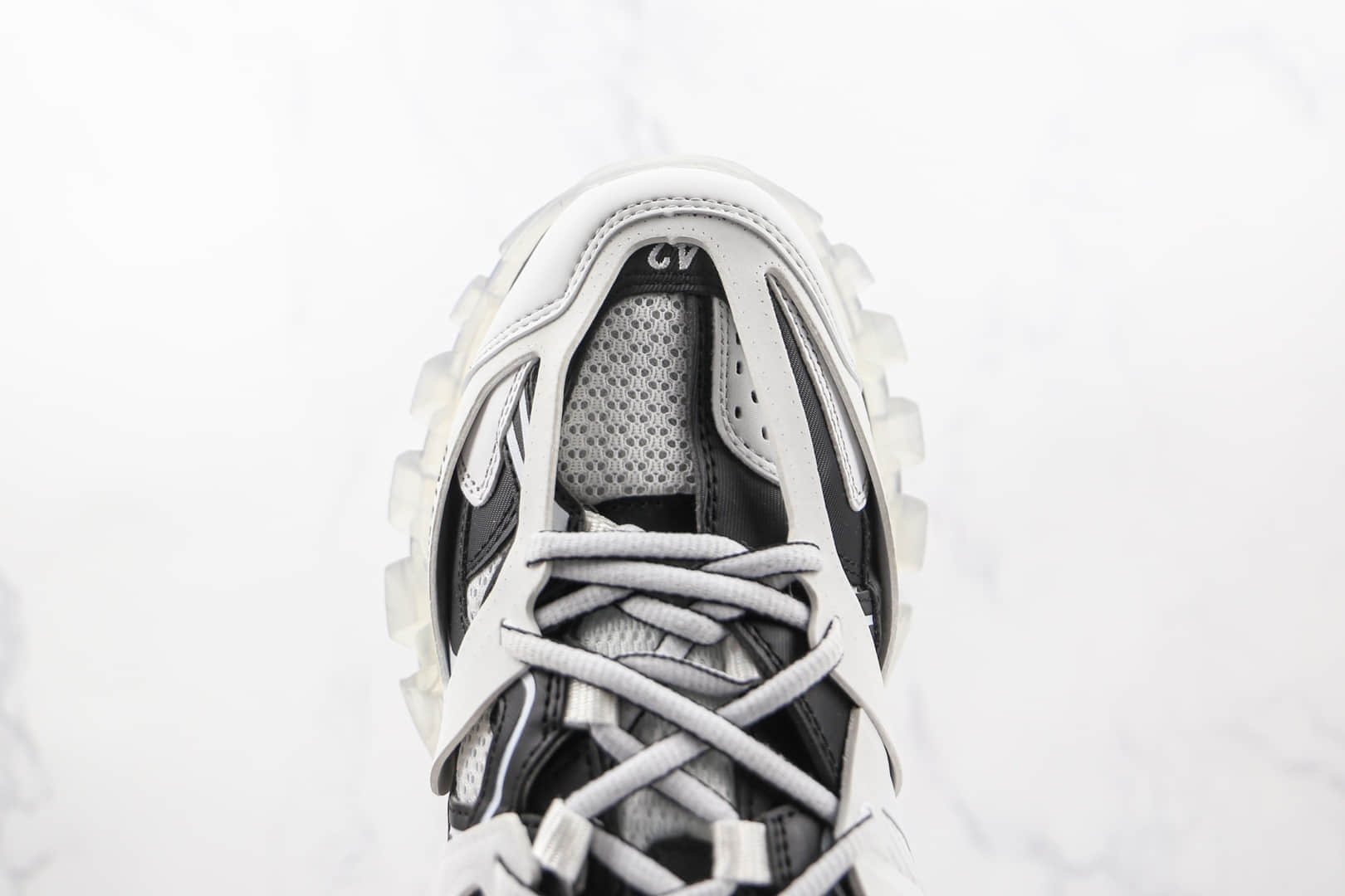 巴黎世家Balenciaga Triple S纯原版本黑白拼色三代复古老爹鞋原档案数据开发