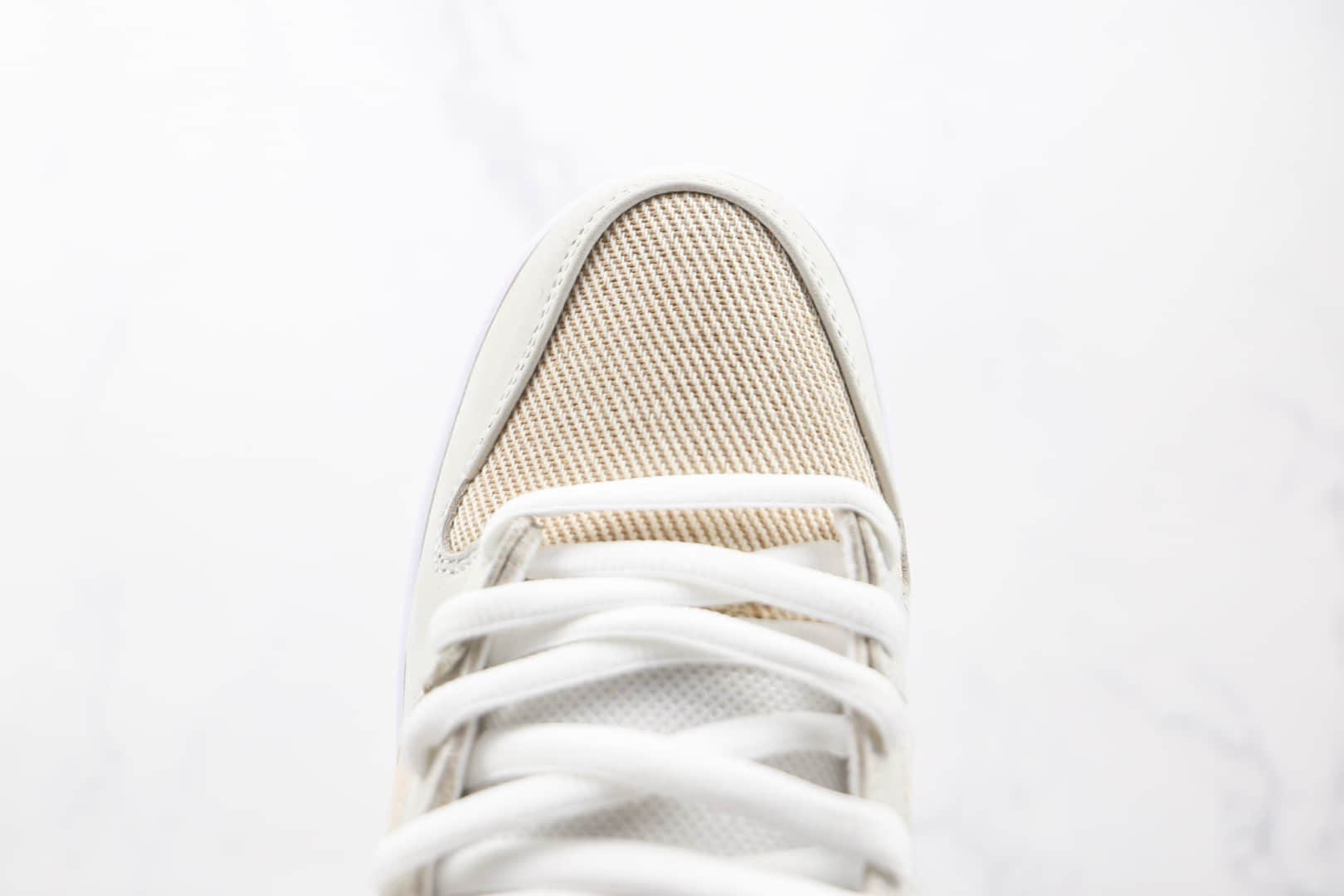 耐克Nike SB Dunk High Unbleached Pack纯原版本高帮SB DUNK布面白黄亚麻色板鞋原档案数据开发 货号：DA9626-100