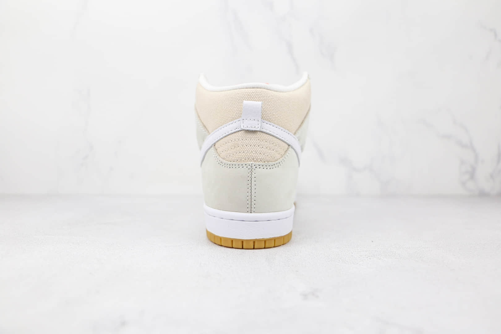 耐克Nike SB Dunk High Unbleached Pack纯原版本高帮SB DUNK布面白黄亚麻色板鞋原档案数据开发 货号：DA9626-100