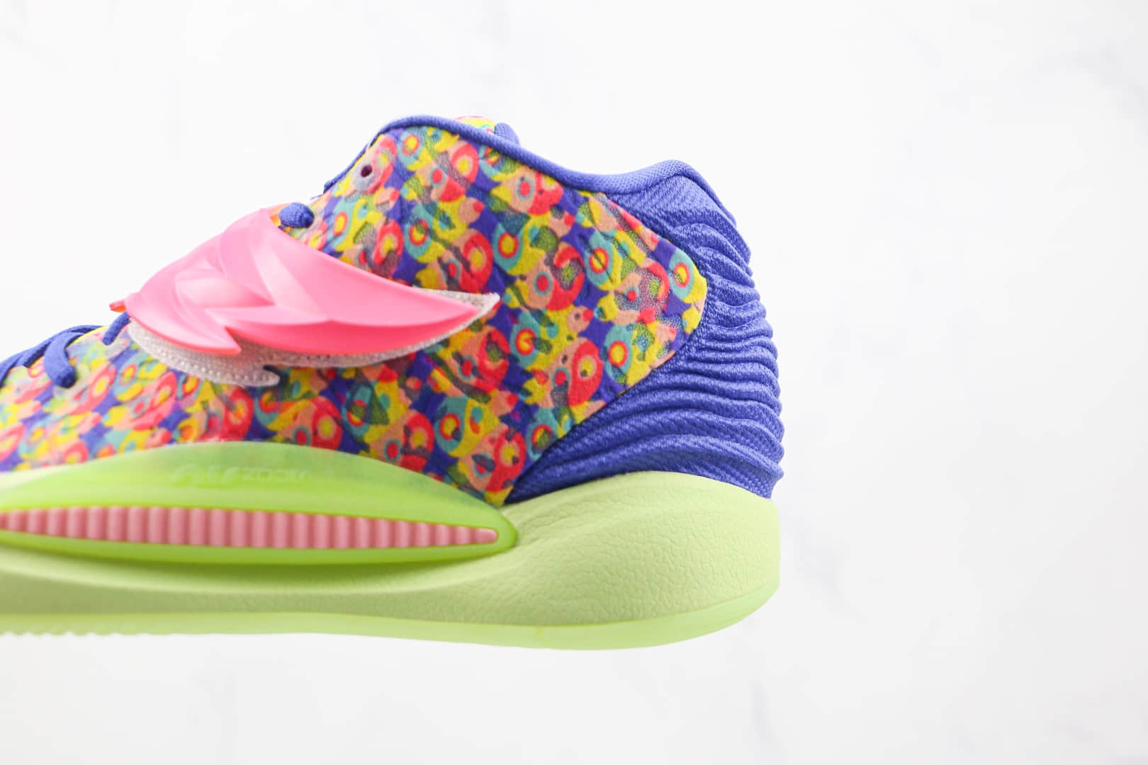 耐克Nike Zoom KD 14纯原版本杜兰特14代扎染粉紫色印花篮球鞋支持实战 货号:DO6902-400